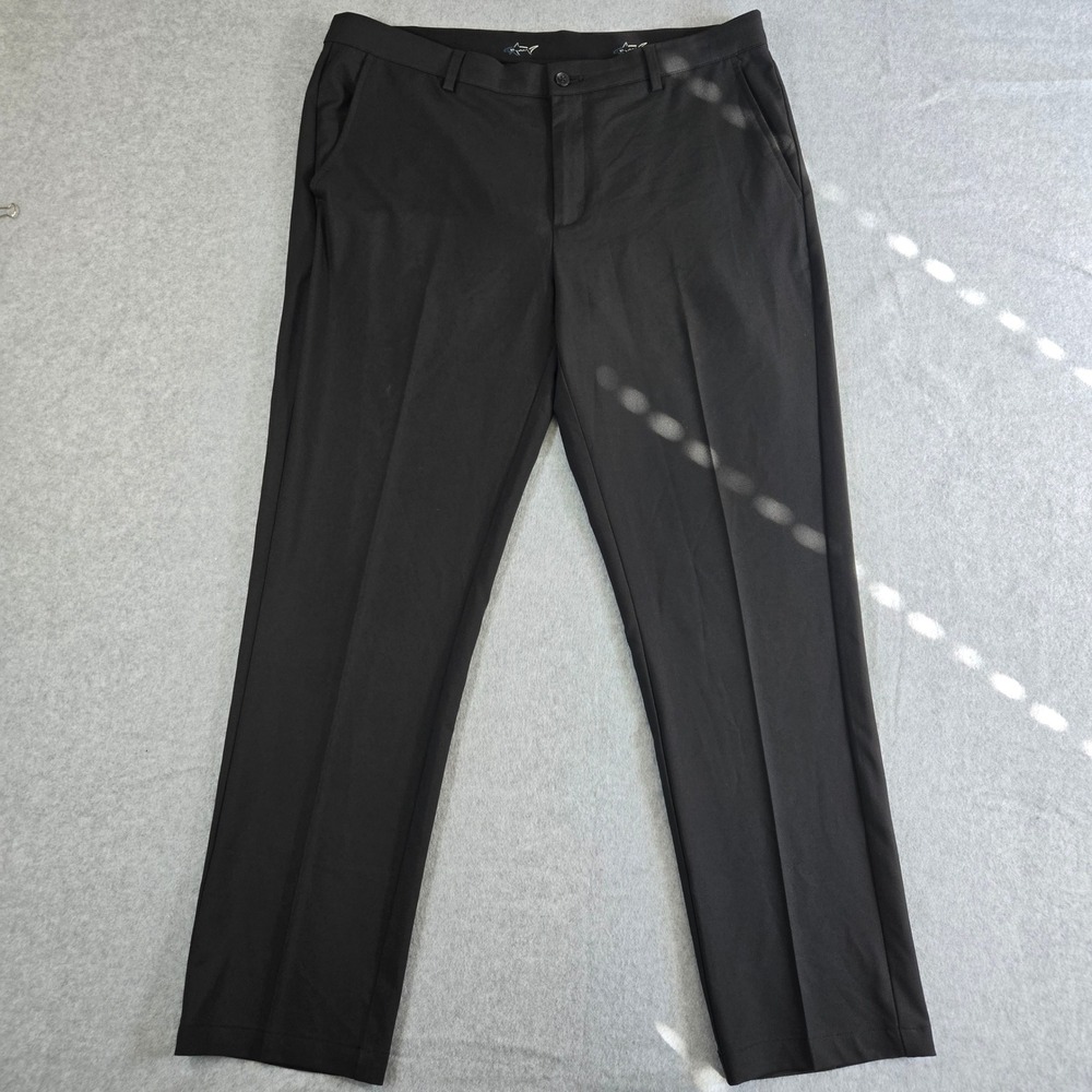 Greg Norman ML75 Mens Golf Pants 36x30 Black Performance Stretch Trousers